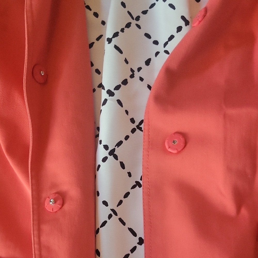 Kate Spade Pink Pea Coat Spring Fashion Staple - Picture 5 of 5
